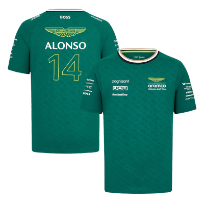Fernando Alonso #14 Aston Martin Aramco F1 T-Shirt - ijersey