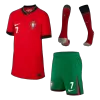 Youth RONALDO #7 Portugal Jersey Whole Kit EURO Home - ijersey