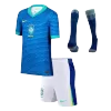 Youth Brazil Jersey Whole Kit Copa America Away - ijersey