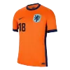 MALEN #18 Netherlands Jersey EURO Home - ijersey