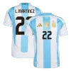 L.MARTÍNEZ #22 Argentina Jersey Authentic Home - ijersey