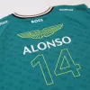 Fernando Alonso #14 Aston Martin Aramco F1 T-Shirt 2024 - ijersey