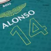Fernando Alonso #14 Aston Martin Aramco F1 T-Shirt 2024 - ijersey