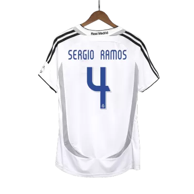 SERGIO RAMOS #4 Real Madrid Jersey 2006/07 Home Retro - ijersey