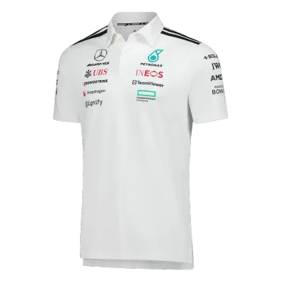 Mercedes AMG Petronas F1 Racing Team Polo 2025 White - ijersey