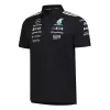 Mercedes AMG Petronas F1 Racing Team Polo 2025 Black - ijersey