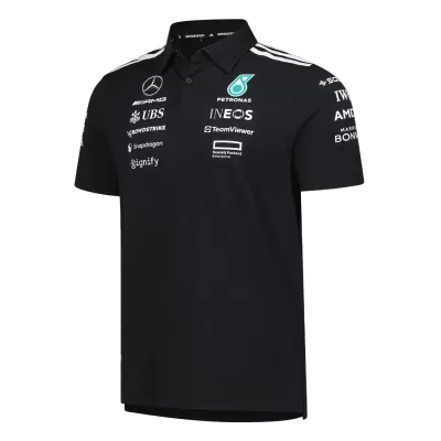 Mercedes AMG Petronas F1 Racing Team Polo 2025 Black - ijersey