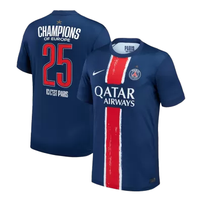 CHAMPIONS #25 PSG Jersey 2024/25 Home - CHAMPIONS OF EUROPE - ijersey