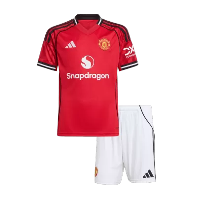 Youth Manchester United Jersey Kit 2025/26 Home - ijersey