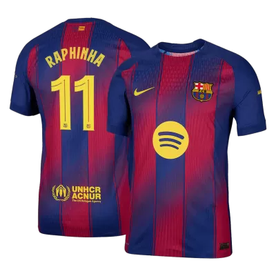 RAPHINHA #11 Barcelona Jersey 2025/26 Authentic Home - UCL - ijersey
