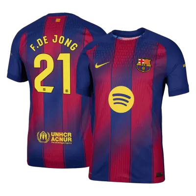 F.DE JONG #21 Barcelona Jersey 2025/26 Authentic Home - ijersey