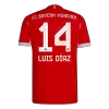 LUIS DÍAZ #14 Bayern Munich Jersey 2025/26 Authentic Home - ijersey