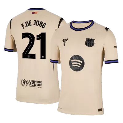 F.DE JONG #21 Barcelona Jersey 2025/26 Authentic Away - UCL - ijersey