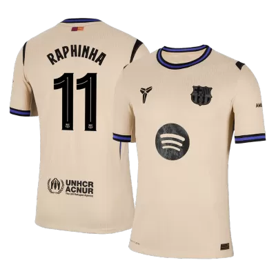 RAPHINHA #11 Barcelona Jersey 2025/26 Authentic Away - UCL - ijersey