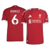 KERKEZ #6 Liverpool Jersey 2025/26 Authentic Home - ijersey