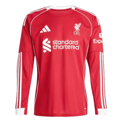 Liverpool Home Jersey 2025/26 - Long Sleeve - ijersey