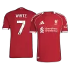 WIRTZ #7 Liverpool Jersey 2025/26 Authentic Home - ijersey