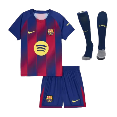 Youth Barcelona Jersey Whole Kit 2025/26 Home - ijersey
