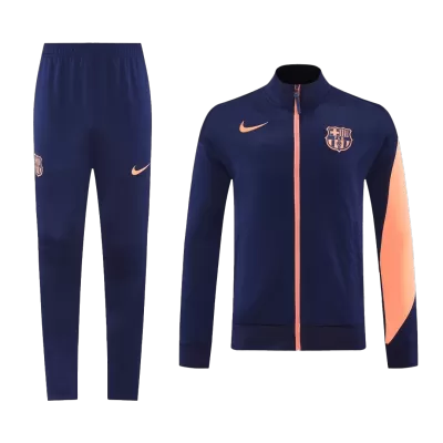 Barcelona Jacket Tracksuit 2025/26 - Navy&Orange - ijersey
