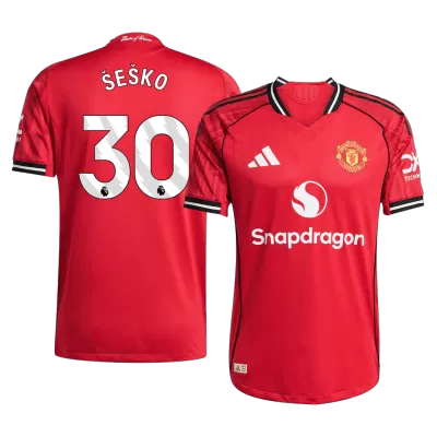 ŠEŠKO #30 Manchester United Jersey 2025/26 Authentic Home - ijersey