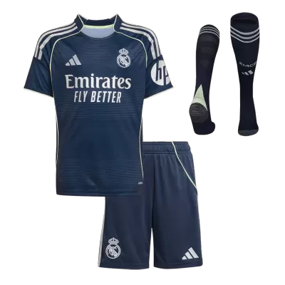 Youth Real Madrid Jersey Whole Kit 2025/26 Away - ijersey