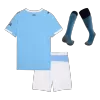 Youth Manchester City Jersey Whole Kit 2025/26 Home - ijersey