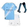 Youth Manchester City Jersey Whole Kit 2025/26 Home - ijersey