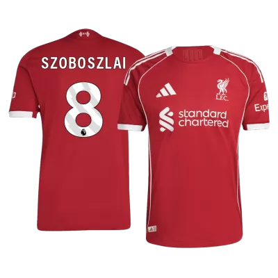 SZOBOSZLAI #8 Liverpool Jersey 2025/26 Authentic Home - ijersey