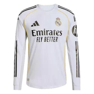 Real Madrid Home Jersey 2025/26 - Long Sleeve - ijersey