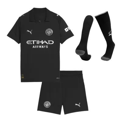 Youth Manchester City Jersey Whole Kit 2025/26 Away - ijersey