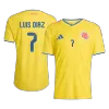 LUIS DíAZ #7 Colombia Jersey 2026 Player Version Home World Cup - ijersey