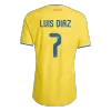 LUIS DíAZ #7 Colombia Jersey 2026 Player Version Home World Cup - ijersey