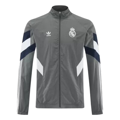 Real Madrid Windbreaker Jacket 2025/26 - Gray - ijersey