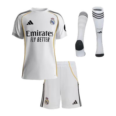 Youth Real Madrid Jersey Whole Kit 2025/26 Home - ijersey