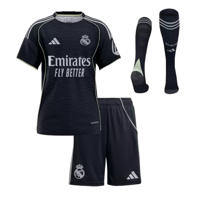 Youth Real Madrid Jersey Whole Kit 2025/26 Away - ijersey