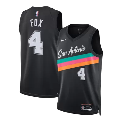 Fox #4 San Antonio Spurs NBA Jersey 2025/26 - City Edition - ijersey