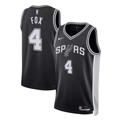 Fox #4 San Antonio Spurs NBA Jersey - Icon Edition - ijersey