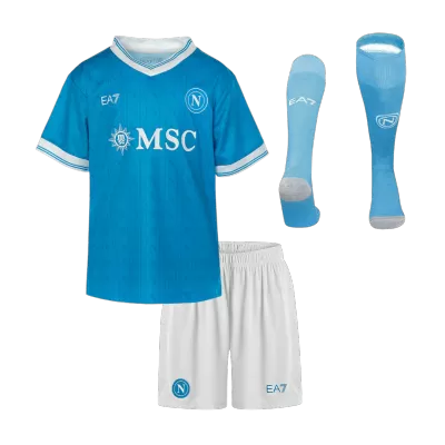 Youth Napoli Jersey Whole Kit 2025/26 Home - ijersey