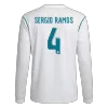 SERGIO RAMOS #4 Real Madrid Jersey 2017/18 Home Retro - Long Sleeve - ijersey