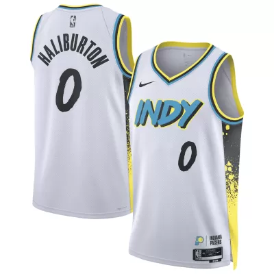 HALIBURTON #0 Indiana Pacers NBA Jersey - City Edition - ijersey