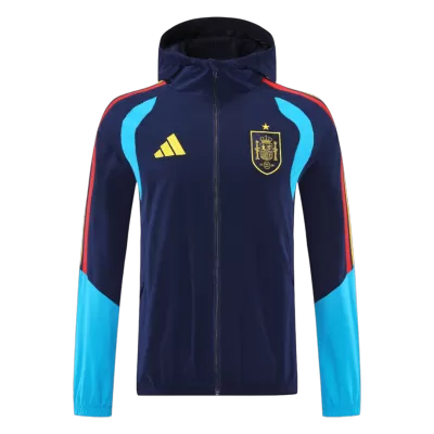 Spain Hoodie Training Jacket 2026 - Blue&Black - ijersey