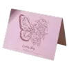Custom Butterfly Lovely Day Anniversary Card Pink - ijersey