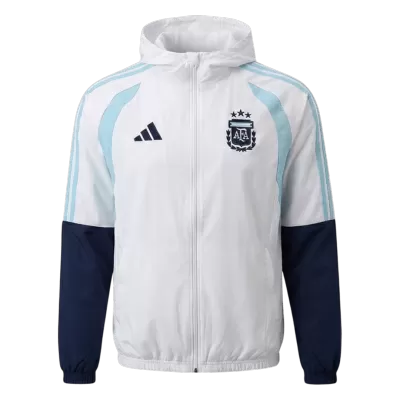 Argentina Hoodie Training Jacket 2026 - White - ijersey