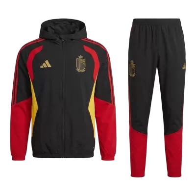 Belgium Hoodie Tracksuit 2026 - Red&Black - ijersey