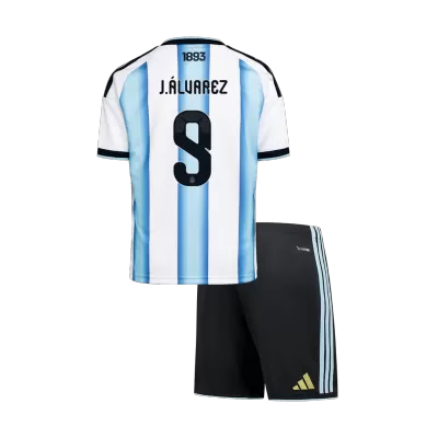 Youth J.ÁLVAREZ #9 Argentina Jersey Kit 2026 Home World Cup - ijersey