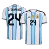 E. FERNÁNDEZ #24 Argentina Jersey 2026 Home World Cup - ijersey