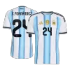E. FERNÁNDEZ #24 Argentina Jersey 2026 Player Version Home World Cup - ijersey