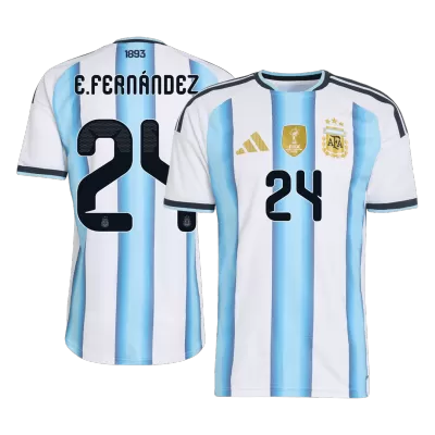 E. FERNÁNDEZ #24 Argentina Jersey 2026 Player Version Home World Cup - ijersey