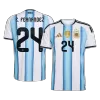 E. FERNÁNDEZ #24 Argentina Jersey 2026 Home World Cup - ijersey